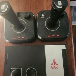 Atari Joystick Controllers with Console
